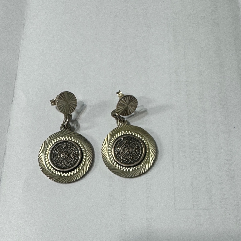 Elegant Gold and Black Dangle Earrings
